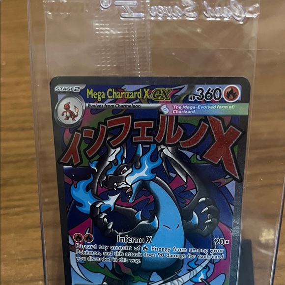 charizard mega x pokemon card EX #109 EXTENDED ART  Raycardza Standard Card Grading Scale Mega Charizard X Mayhem 